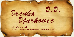 Drenka Đurković vizit kartica